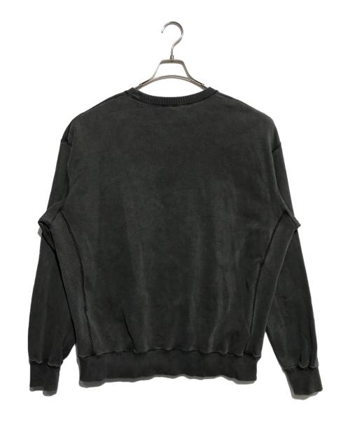 THE BLACK EYE PATCH（ブラックアイパッチ）THE BLACK EYE PATCH (ブラックアイパッチ) SMALL OG LABEL PIGMENT DYDED CREW SWEAT グレー サイズ:XLの古着・服飾アイテム