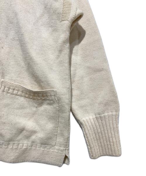 LeTricoteur（ル トリコチュール）LeTricoteur (ル トリコチュール) ガンジーカーディガン ホワイト サイズ:XLの古着・服飾アイテム