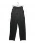 CLANE（クラネ）の古着「BRIGHT TWILL IN TUCK PANTS」｜ブラック