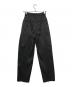CLANE (クラネ) BRIGHT TWILL IN TUCK PANTS ブラック 未使用品：5000円