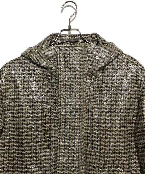 Name.（ネーム）Name. (ネーム) ラミネート ツウィード フーデット コート ブラウン サイズ:1 未使用品の古着・服飾アイテム