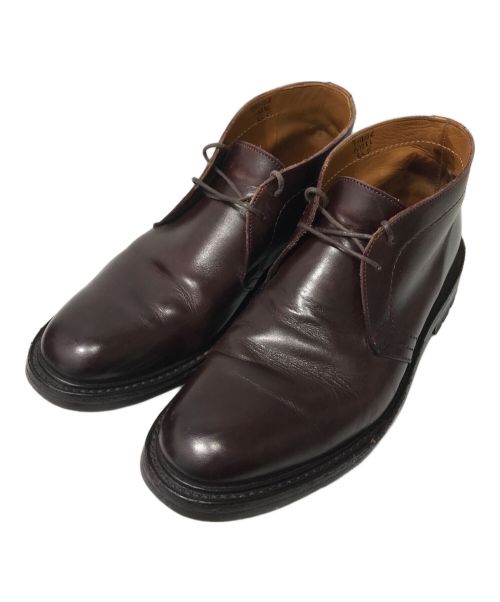 Tricker's（トリッカーズ）Tricker's (トリッカーズ) コードバンチャッカブーツ バーガンディー サイズ:8の古着・服飾アイテム