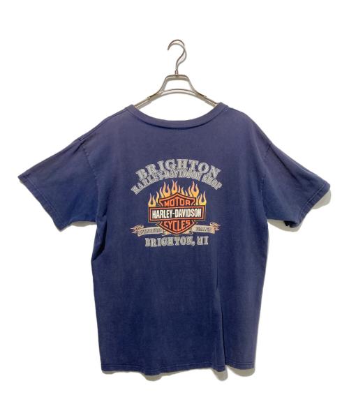 HARLEY-DAVIDSON（ハーレーダビッドソン）HARLEY-DAVIDSON (ハーレーダビッドソン) ポケットTシャツ ネイビー サイズ:XLの古着・服飾アイテム