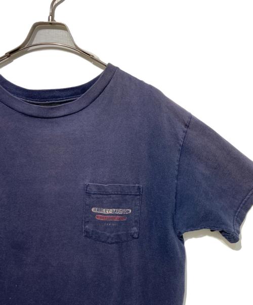 HARLEY-DAVIDSON（ハーレーダビッドソン）HARLEY-DAVIDSON (ハーレーダビッドソン) ポケットTシャツ ネイビー サイズ:XLの古着・服飾アイテム