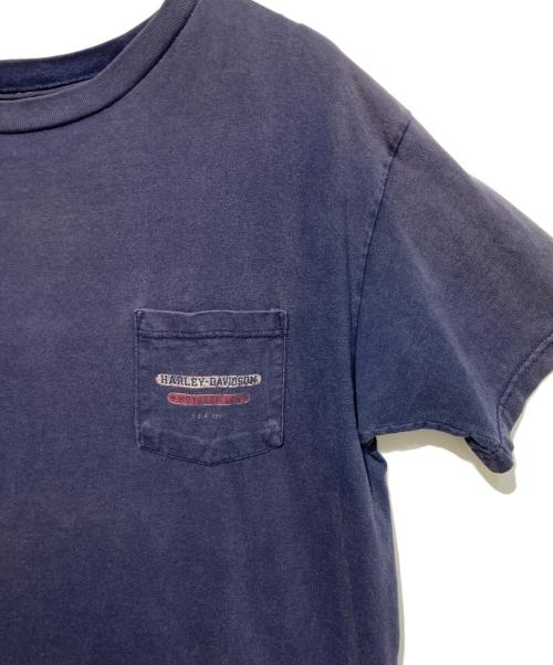 HARLEY-DAVIDSON（ハーレーダビッドソン）HARLEY-DAVIDSON (ハーレーダビッドソン) ポケットTシャツ ネイビー サイズ:XLの古着・服飾アイテム
