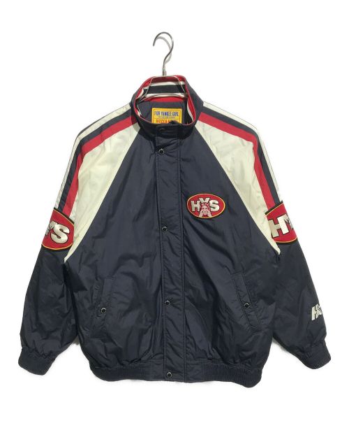 Hysteric Glamour（ヒステリックグラマー）Hysteric Glamour (ヒステリックグラマー) EVIL STARワッペン スタンドカラージャケット ネイビー サイズ:FREEの古着・服飾アイテム