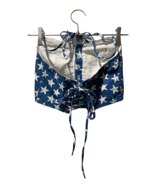 Hysteric Glamour（ヒステリックグラマー）Hysteric Glamour (ヒステリックグラマー) STAR柄デニムビスチェ ブルー サイズ:FREEの古着・服飾アイテム