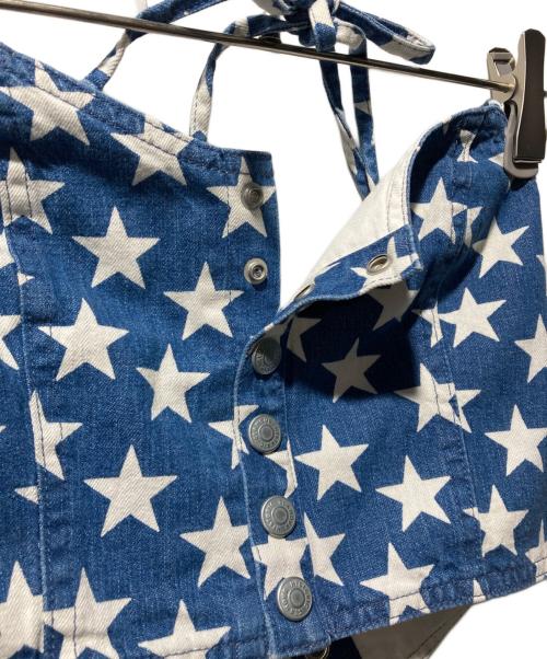 Hysteric Glamour（ヒステリックグラマー）Hysteric Glamour (ヒステリックグラマー) STAR柄デニムビスチェ ブルー サイズ:FREEの古着・服飾アイテム