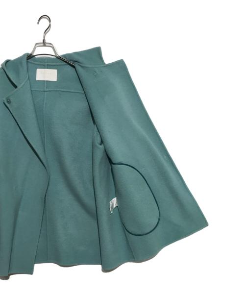 BALLSEY（ボールジィ）BALLSEY (ボールジィ) プレミアムウールリバー フーデッドショートコート ブルー サイズ:34の古着・服飾アイテム