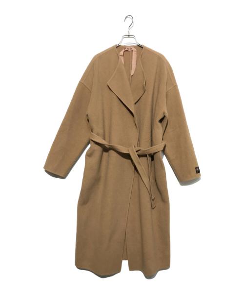 N°21（ヌメロヴェントゥーノ）N°21 (ヌメロヴェントゥーノ) ロングコート ベージュ サイズ:38の古着・服飾アイテム