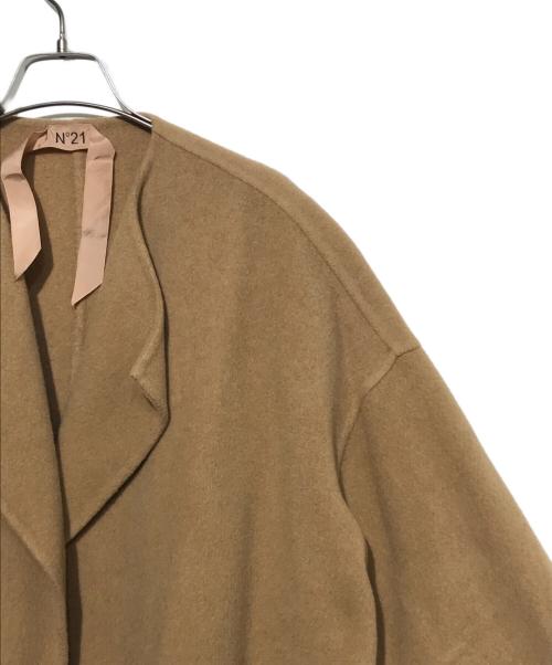 N°21（ヌメロヴェントゥーノ）N°21 (ヌメロヴェントゥーノ) ロングコート ベージュ サイズ:38の古着・服飾アイテム
