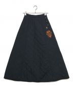 DOUBLE STANDARD CLOTHINGダブルスタンダードクロージング）の古着「タフタキルティングスカート」｜ブラック