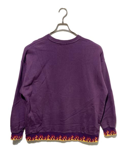 Hysteric Glamour（ヒステリックグラマー）Hysteric Glamour (ヒステリックグラマー) FLARE WOMAN  オーバーサイズスウェット パープル サイズ:Freeの古着・服飾アイテム