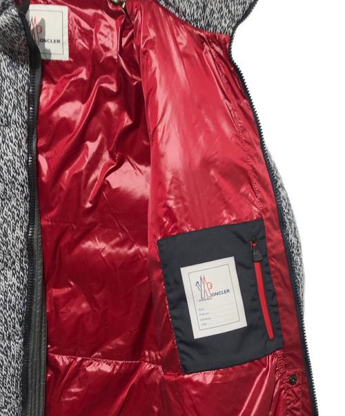 MONCLER GRENOBLE（モンクレール グルノーブル）MONCLER GRENOBLE (モンクレール グルノーブル) BARNES ニットダウンジャケット ネイビー×ホワイト サイズ:4の古着・服飾アイテム