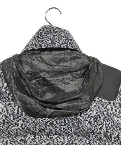 MONCLER GRENOBLE（モンクレール グルノーブル）MONCLER GRENOBLE (モンクレール グルノーブル) BARNES ニットダウンジャケット ネイビー×ホワイト サイズ:4の古着・服飾アイテム