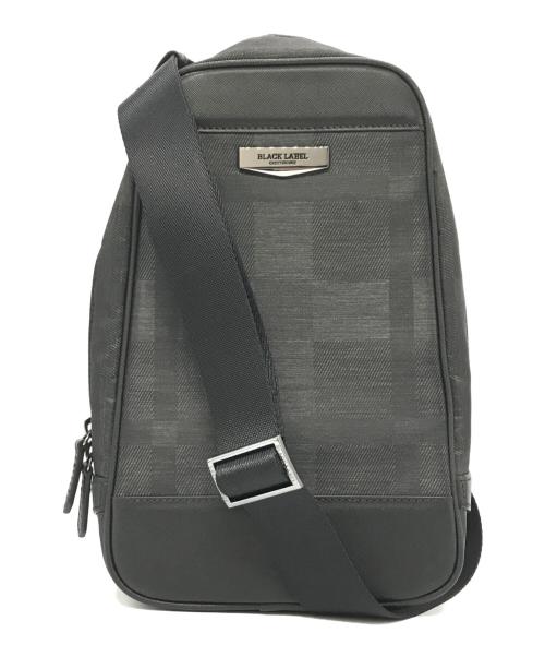 BLACK LABEL CRESTBRIDGE（ブラックレーベル クレストブリッジ）BLACK LABEL CRESTBRIDGE (ブラックレーベル クレストブリッジ) ボディーバッグ ブラックの古着・服飾アイテム