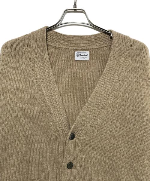 Yonetomi（ヨネトミ）yonetomi (ヨネトミ) SOFT LAMB WOOL KNIT CARDIGAN ベージュ サイズ:3の古着・服飾アイテム