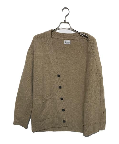 Yonetomi（ヨネトミ）yonetomi (ヨネトミ) SOFT LAMB WOOL KNIT CARDIGAN ベージュ サイズ:3の古着・服飾アイテム
