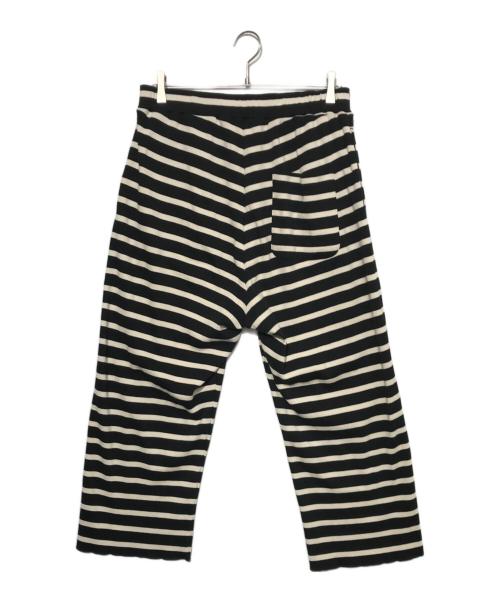 journal standard luxe（ジャーナルスタンダード ラックス）JOURNAL STANDARD LUXE (ジャーナルスタンダード リュクス) リブボーダームジ パンツ ブラック×ホワイト サイズ:FREEの古着・服飾アイテム