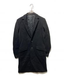 ATTACHMENT（アタッチメント）の古着「カシミヤ混平二重メルトン チェスターコート」｜ブラック
