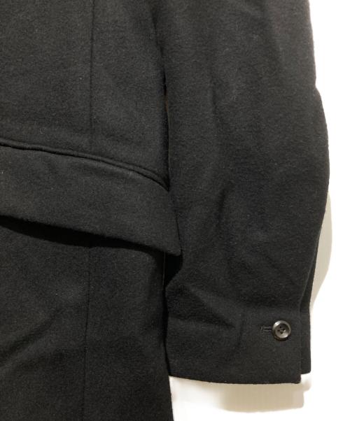 ATTACHMENT（アタッチメント）ATTACHMENT (アタッチメント) カシミヤ混平二重メルトン チェスターコート ブラック サイズ:1の古着・服飾アイテム