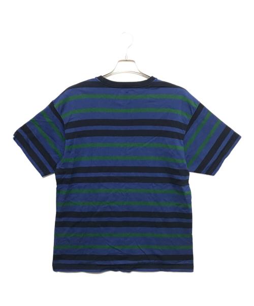 WTAPS（ダブルタップス）WTAPS (ダブルタップス) ボーダーTシャツ ネイビー×グリーン サイズ:２の古着・服飾アイテム