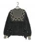 mame kurogouchi（マメクロゴウチ）の古着「Ethnic Pattern Fringe Knit」｜グレー