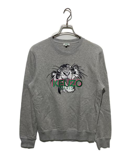 KENZO（ケンゾー）KENZO (ケンゾー) 刺繍スウェット グレー サイズ:Ｍの古着・服飾アイテム