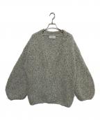 WALANCEワランス）の古着「アルパカハンドニットカーディガン」｜グレー