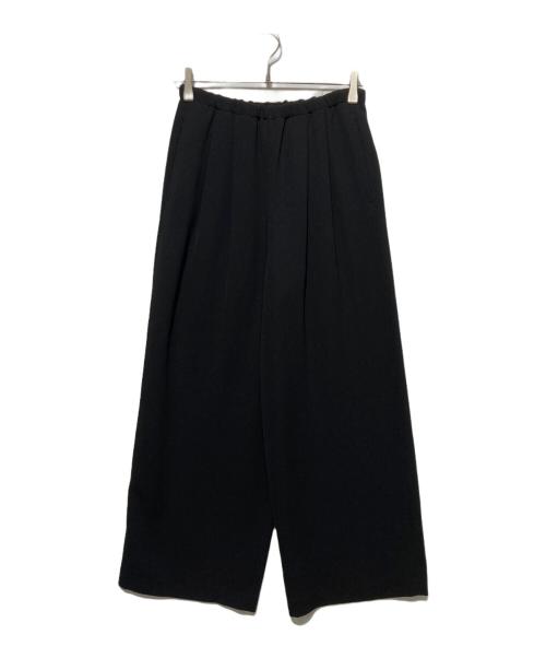 ENFOLD（エンフォルド）ENFOLD (エンフォルド) ライトバックウォーム リラックスワイドトラウザー ブラック サイズ:36の古着・服飾アイテム