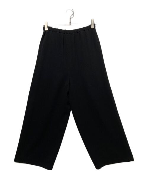 ENFOLD（エンフォルド）ENFOLD (エンフォルド) ライトバックウォーム リラックスワイドトラウザー ブラック サイズ:36の古着・服飾アイテム