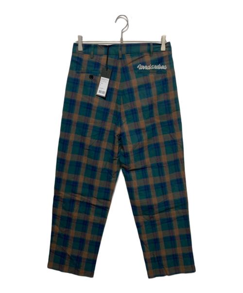 WIND AND SEA（ウィンダンシー）WIND AND SEA (ウィンダンシー) チェックパンツ ブラウン×グリーン サイズ:Mの古着・服飾アイテム