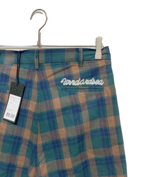 WIND AND SEA（ウィンダンシー）WIND AND SEA (ウィンダンシー) チェックパンツ ブラウン×グリーン サイズ:Mの古着・服飾アイテム