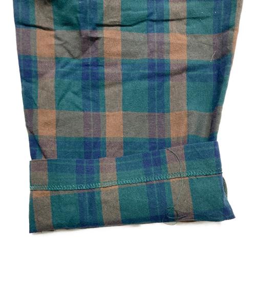 WIND AND SEA（ウィンダンシー）WIND AND SEA (ウィンダンシー) チェックパンツ ブラウン×グリーン サイズ:Mの古着・服飾アイテム