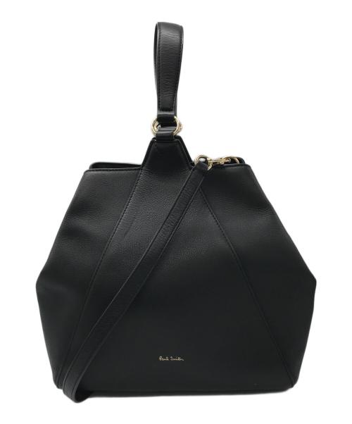 PAUL SMITH（ポールスミス）PAUL SMITH (ポールスミス) Paul Smith レザーショルダーバッグ ブラックの古着・服飾アイテム
