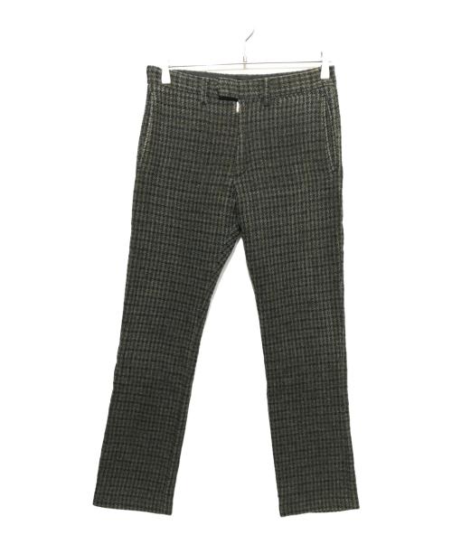 UNDERCOVER（アンダーカバー）UNDERCOVER (アンダーカバー) Harris Tweed (ハリスツイード) ウールツイードパンツ ブラウン サイズ:2の古着・服飾アイテム