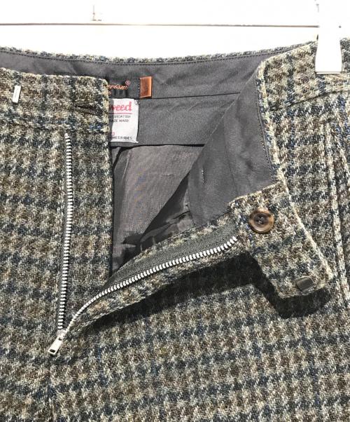 UNDERCOVER（アンダーカバー）UNDERCOVER (アンダーカバー) Harris Tweed (ハリスツイード) ウールツイードパンツ ブラウン サイズ:2の古着・服飾アイテム