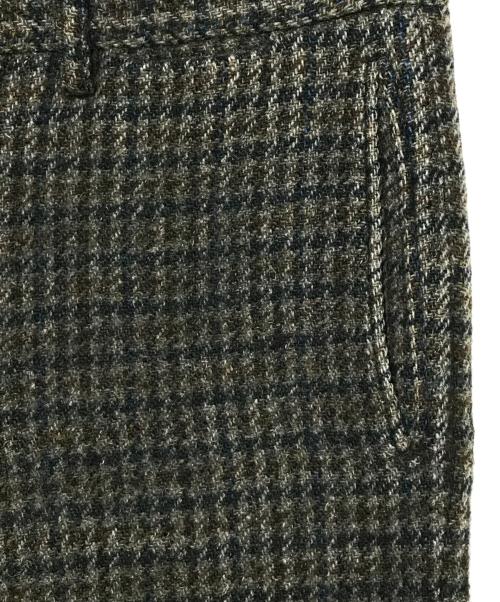 UNDERCOVER（アンダーカバー）UNDERCOVER (アンダーカバー) Harris Tweed (ハリスツイード) ウールツイードパンツ ブラウン サイズ:2の古着・服飾アイテム