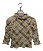 BURBERRY BLUE LABELバーバリーロンドンブルーレーベル）の古着「チェックニット」｜ベージュ