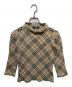 BURBERRY BLUE LABEL（バーバリーロンドンブルーレーベル）の古着「チェックニット」｜ベージュ