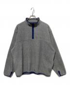 SEDAN ALL-PURPOSEセダンオールパーパス）の古着「Fleece Snap Pullover」｜グレー