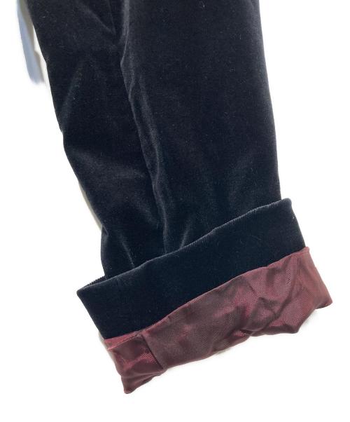 VIVIENNE TAM（ヴィヴィアンタム）VIVIENNE TAM (ヴィヴィアンタム) スナップボタンベロアテーラードジャケット ブラックの古着・服飾アイテム