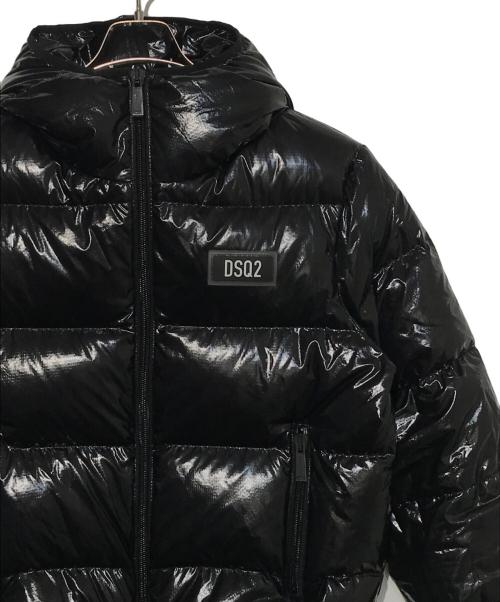 DSQUARED2（ディースクエアード）DSQUARED2 (ディースクエアード) Hooded Puffer ジャケット ブラック サイズ:44の古着・服飾アイテム