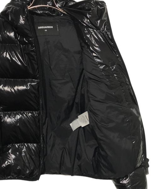 DSQUARED2（ディースクエアード）DSQUARED2 (ディースクエアード) Hooded Puffer ジャケット ブラック サイズ:44の古着・服飾アイテム
