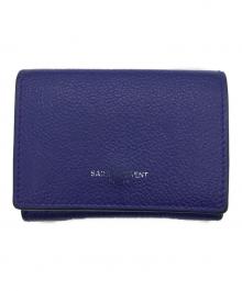 Saint Laurent Paris（サンローランパリ）の古着「コンパクトウォレット」｜ブルー