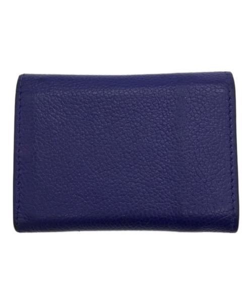 Saint Laurent Paris（サンローランパリ）Saint Laurent Paris (サンローランパリ) コンパクトウォレット ブルーの古着・服飾アイテム