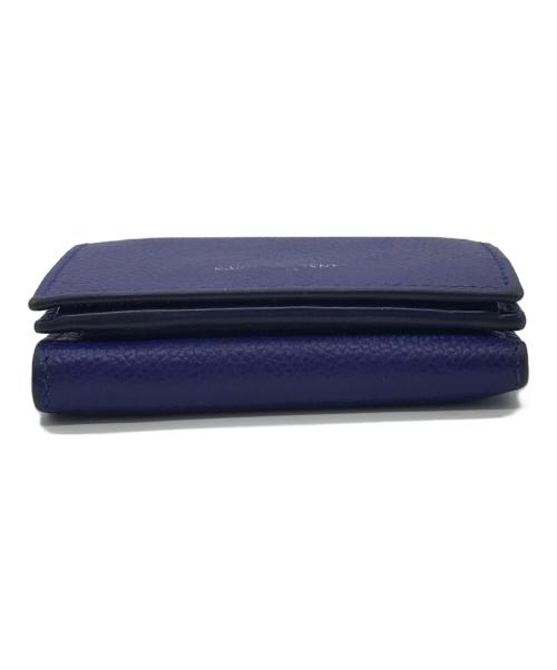 Saint Laurent Paris（サンローランパリ）Saint Laurent Paris (サンローランパリ) コンパクトウォレット ブルーの古着・服飾アイテム