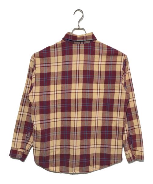 big mac（ビッグマック）BIG MAC (ビッグマック) ヴィンテージヘビーネルシャツ ピンク×ベージュ サイズ:Ｌの古着・服飾アイテム