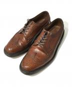 THE FLORSHEIM SHOEフローシャイム シューズ）の古着「ヴィンテージウィングチップシューズ」｜ブラウン
