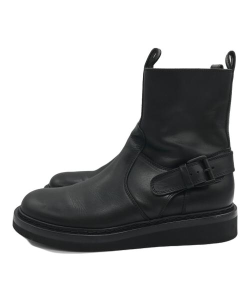 ANN DEMEULEMEESTER（アンドゥムルメステール）ANN DEMEULEMEESTER (アンドゥムルメステール) サイドジップブーツ ブラック サイズ:39の古着・服飾アイテム